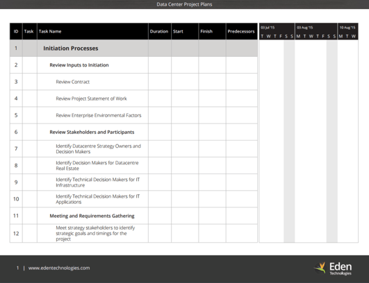 Data-Center-Project-Plan