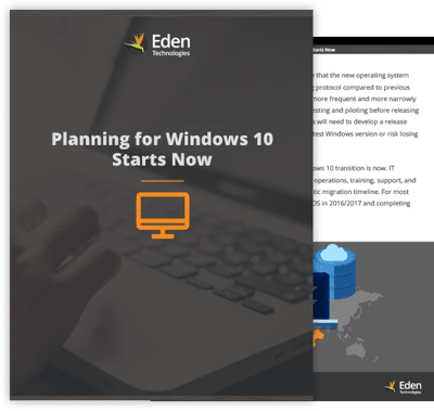 Planning for Windows 10 Starts Now